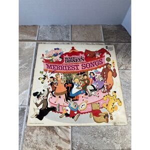 Walt Disneys Merriest Songs Disneyland Records DL 3510 Vinyl LP